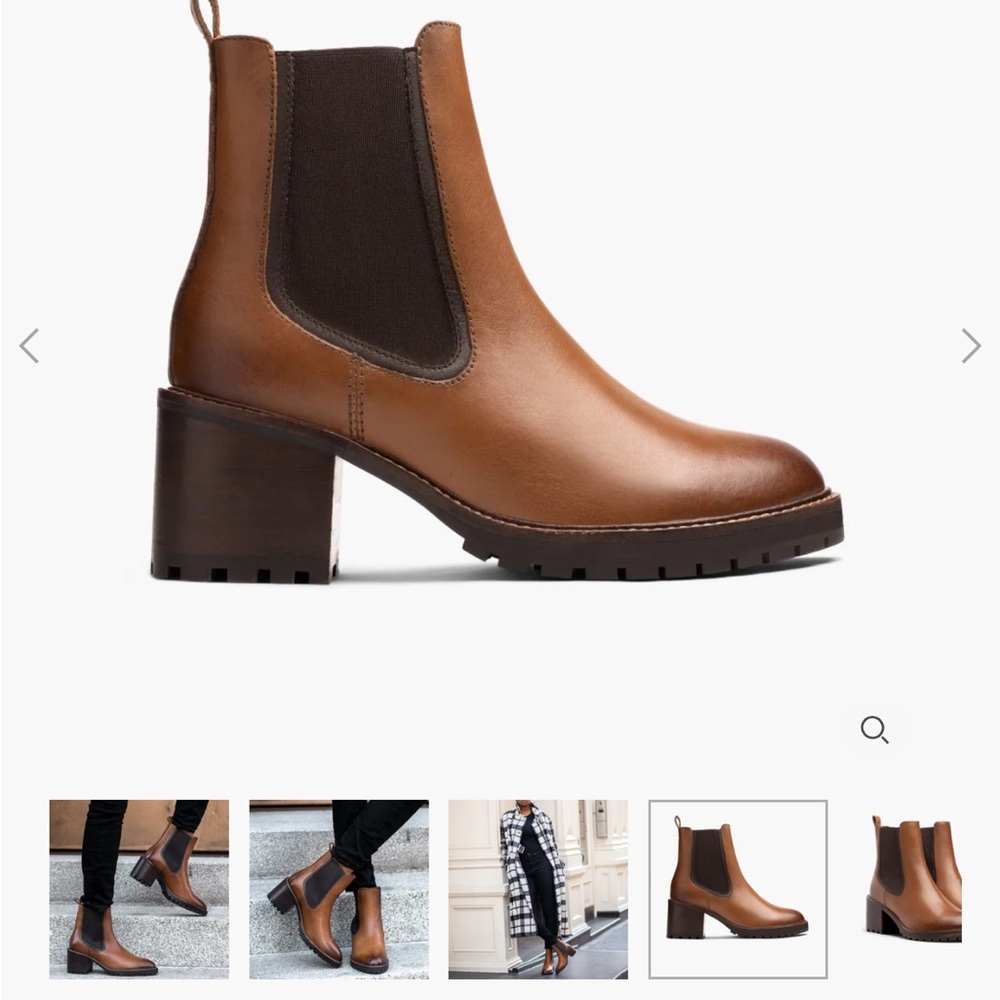 “Knockout” Chelsea Heeled Boots in Toffee